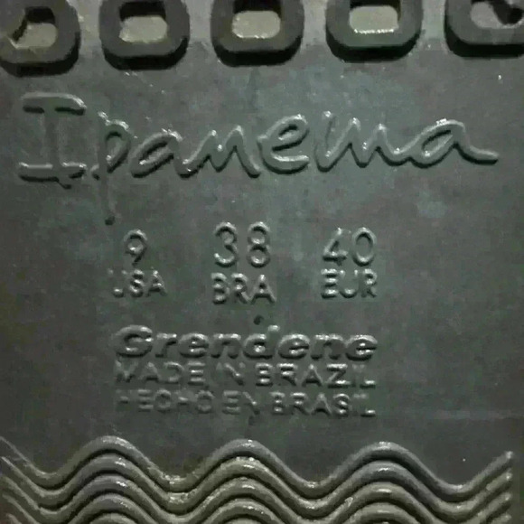 Ipanema Crossover Slides Blue Size 9 Made In Brazil - Picture 5 of 5